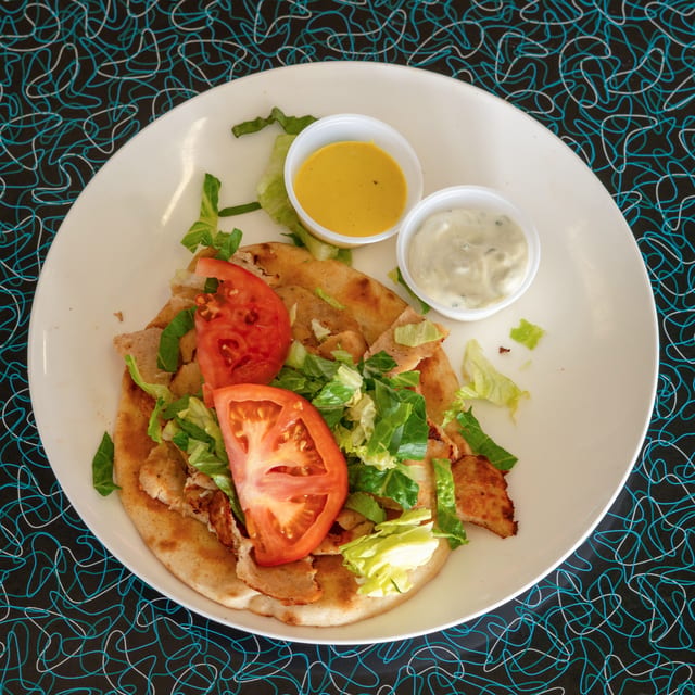 Chicken Gyros Sandwich.