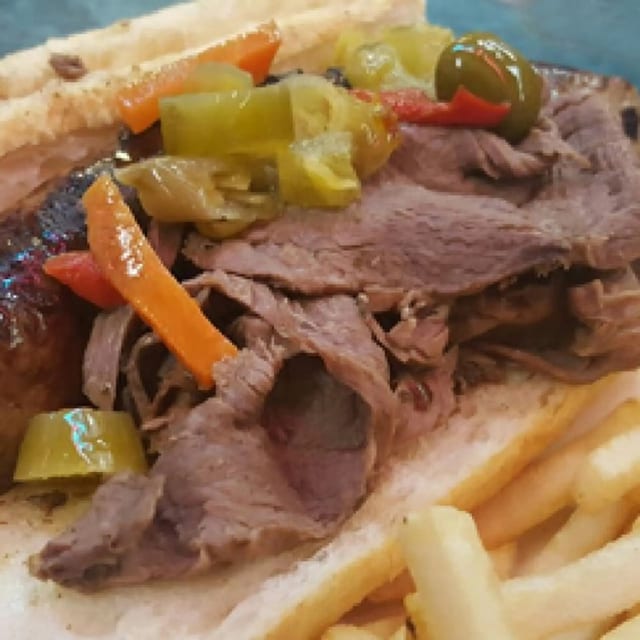 Combo Beef and Sausage.