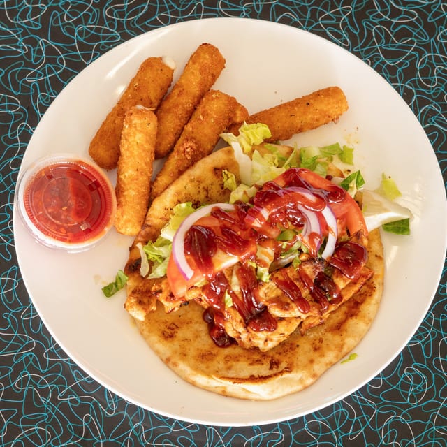 BBQ Chicken Pita Sandwich.